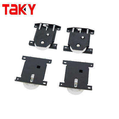 Long Life Aluminio de puerta corredera de rieles y ruedas para el ajuste de hardware de armario moderno