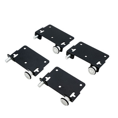 Long Life Aluminio de puerta corredera de rieles y ruedas para el ajuste de hardware de armario moderno
