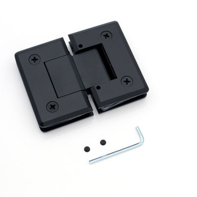 Finish de níquel cepillado negro mate Sala de ducha Baño bisagra para puerta de vidrio Primavera de pivote