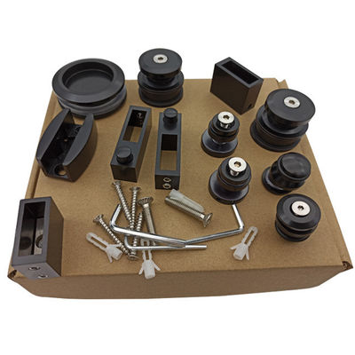 Sistema de deslizamiento de puertas de vidrio único de 60 kg de alta carga con vidrio seguro de 10-12 mm de espesor