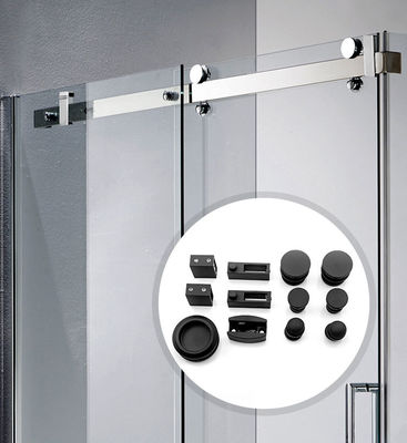 Sistema de deslizamiento de puertas de vidrio único de 60 kg de alta carga con vidrio seguro de 10-12 mm de espesor