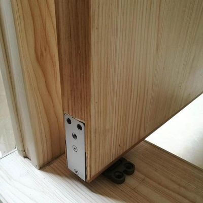 Puerta de hotel de aluminio oculta cerradora de puertas hidráulica bisagra escondido piso de resorte TK-H013M