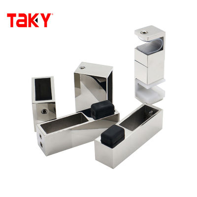 Conjunto de accesorios de puertas corredizas de ducha de plata para hardware de gabinete de baño personalizado
