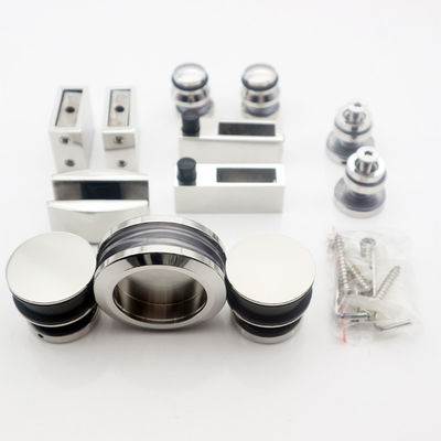 Conjunto de accesorios de puertas corredizas de ducha de plata para hardware de gabinete de baño personalizado