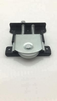 8.5cm*11cm Black Sliver América del Sur Acero de trabajo pesado ranura puerta corredera rueda de rodillo