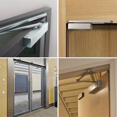 Cierre automático ajustable para puertas de vidrio modernas
