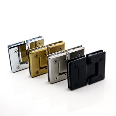 Puerta de cristal de ducha de latón de 90 grados Povit bisagra para vidrio fijo de 8-12 mm