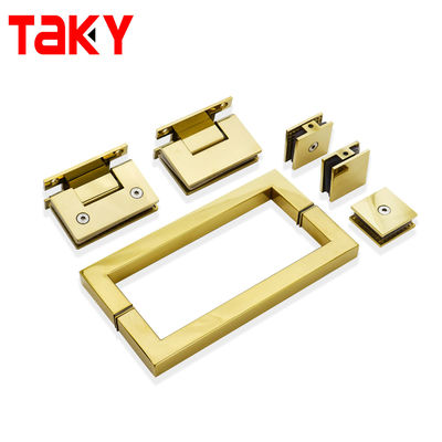 Puerta de cristal de ducha de latón de 90 grados Povit bisagra para vidrio fijo de 8-12 mm