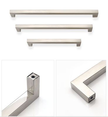 Mango de puerta de tiro de acero inoxidable de trabajo pesado en estilo francés para puertas de gabinete