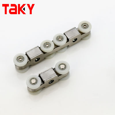 Sistema de ajuste de armario de ruedas corredizas de puerta de madera con tapa y tamaño de 8,5cm*11cm
