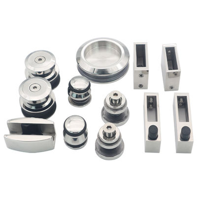 Kit de ajuste de puertas correderas de estilo cuadrado sin marco para accesorios de cristal de ducha