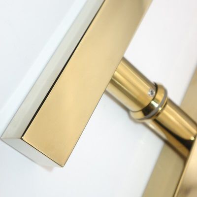 Agregue un toque de oro a su baño con manijas de puertas de cristal de ducha de acero inoxidable