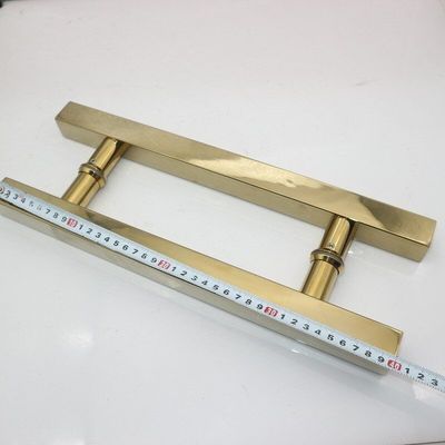 Agregue un toque de oro a su baño con manijas de puertas de cristal de ducha de acero inoxidable