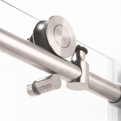 Kit de ajuste de puertas correderas de estilo cuadrado sin marco para accesorios de cristal de ducha
