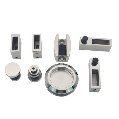 Kit de ajuste de puertas correderas de estilo cuadrado sin marco para accesorios de cristal de ducha