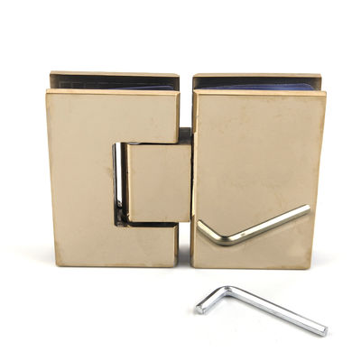 Hinge de ducha de diseño moderno de oro rosa para puerta de ducha de vidrio doblada Cerniere Box Doccia