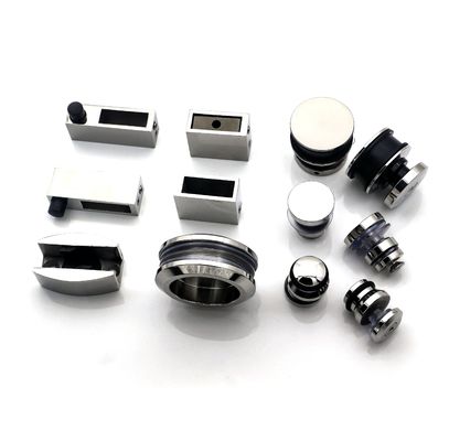 Espejo acabado puerta corredera de vidrio Kit de hardware para la ducha puerta del granero Puerta de Ducha
