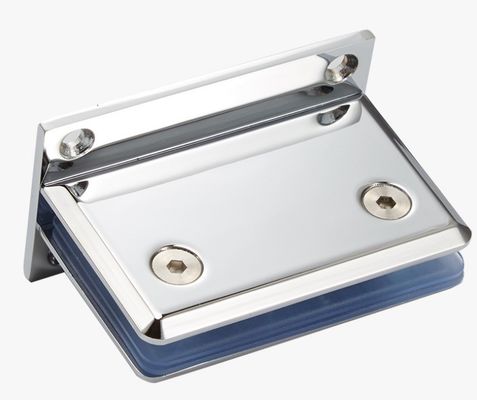 Esposas y abrazaderas de cristal de acabado cromado para mamparas de baño sin marco