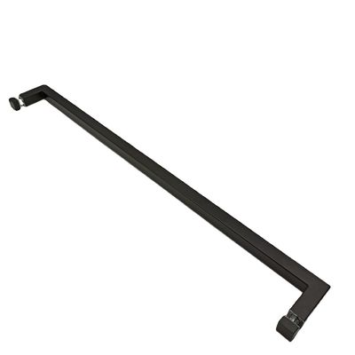 Buen diseño de acero inoxidable304 puja de la puerta de la manija para el baño puertas de vidrio en negro mate