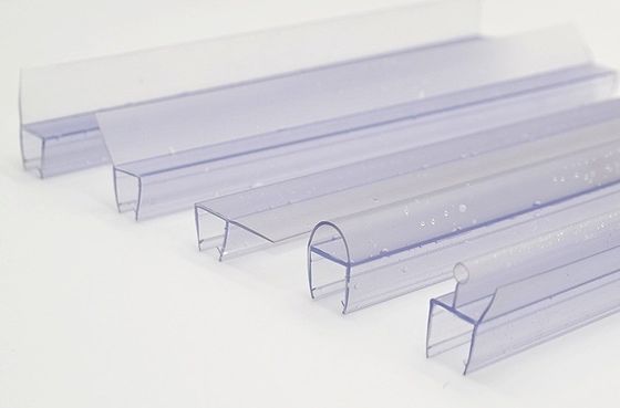 6-12MM Transparente PVC Sellado de la ducha Impermeable de la bañera Sella de la tira para la puerta de vidrio