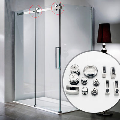 Actualice su decoración de baño con nuestro kit de hardware de puertas corredizas de ducha sin marco de vidrio