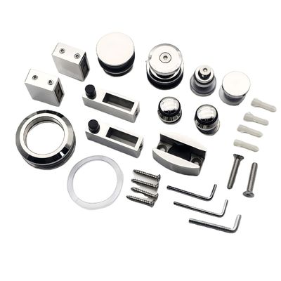 Actualice su decoración de baño con nuestro kit de hardware de puertas corredizas de ducha sin marco de vidrio