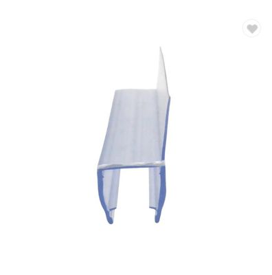 6-12mm de vidrio Compatible con 180 grados de PVC de caucho H canal de fondo de vidrio de la ducha sello de la puerta de la tira