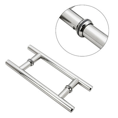 Puerta de vidrio de 24 pulgadas de doble lado en forma de H Escalera redonda Puerta de puente Puerta de puente Puertas de ventana