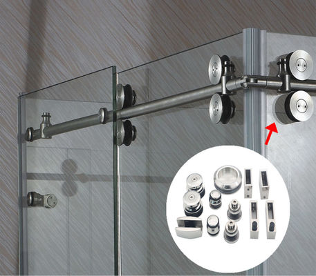 Accesorios de vidrio sin marco para baños, pantallas para granjas y puertas de graneros Funcionales y sin marco