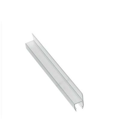 Sello de puerta de ducha de vidrio corredizo con PVC transparente de 180 grados y función de elevación larga
