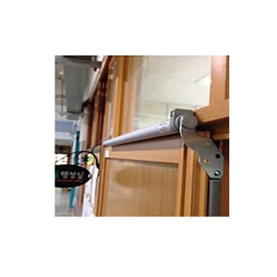 Cerradura de puerta corredera hidráulica de trabajo pesado de acabado plateado para un cierre suave y silencioso
