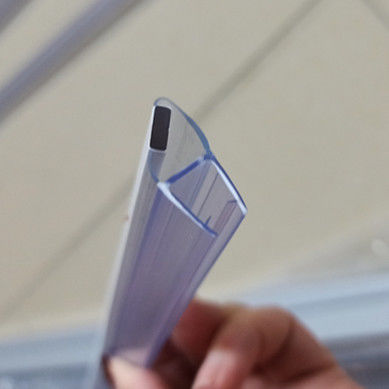 Puertas de vidrio transparente diseño de cristal impermeable de la puerta de la ducha correa de sellado para 6-12MM