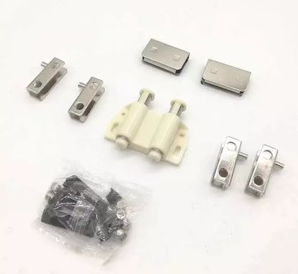 Conjunto de bisagras de puerta de vidrio de funcionamiento suave con cerradura de captura magnética PSS/SSS Finish