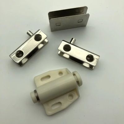 Conjunto de bisagras de puerta de vidrio de funcionamiento suave con cerradura de captura magnética PSS/SSS Finish