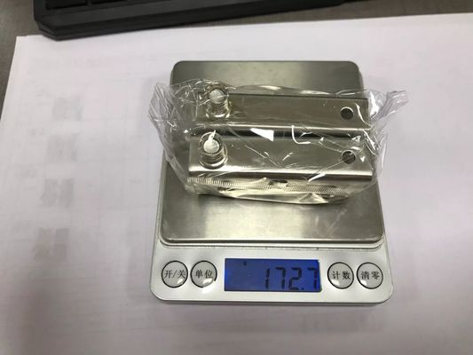 Conjunto de bisagras de puerta de vidrio de funcionamiento suave con cerradura de captura magnética PSS/SSS Finish