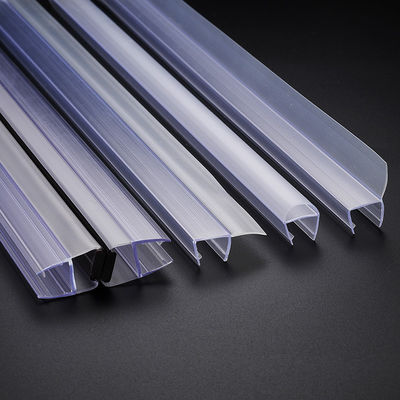 Tira de sellado para puerta de ducha de PVC 6-12mm Transparente Impermeable