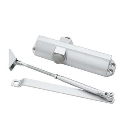 Cerradura de puertas de cámara de acción de control remoto inalámbrico de aluminio hidráulico de plata para puertas de PVC