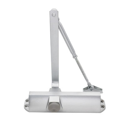Cerradura de puertas de cámara de acción de control remoto inalámbrico de aluminio hidráulico de plata para puertas de PVC