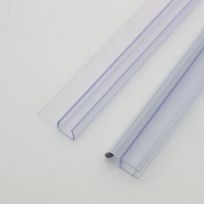 Diseño moderno 8-12mm PVC transparente selladores de agua tira para la pantalla de ducha Función de elevación larga