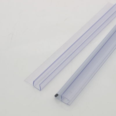 Diseño moderno 8-12mm PVC transparente selladores de agua tira para la pantalla de ducha Función de elevación larga