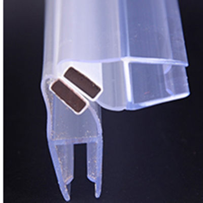 Diseño moderno 8-12mm PVC transparente selladores de agua tira para la pantalla de ducha Función de elevación larga