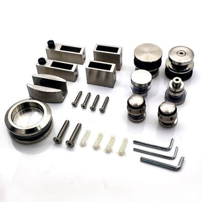 12mm de vidrio estilo recto de esquinas deslizantes kits de ajuste más popular en el mercado estadounidense