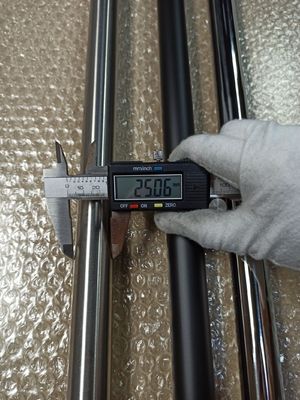 Kit de puertas corredizas estilo abierto corredizas con 304 acero inoxidable 25 * 2.0mm barra redonda sólida