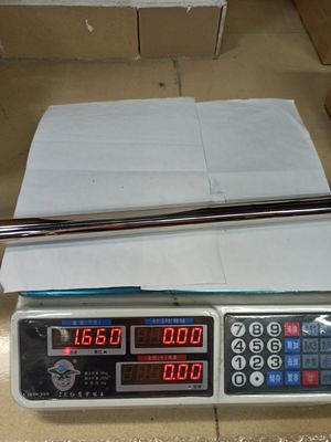 Barra de puerta corredera con tubo de acero inoxidable de 25 mm de diámetro y alta resistencia a la corrosión