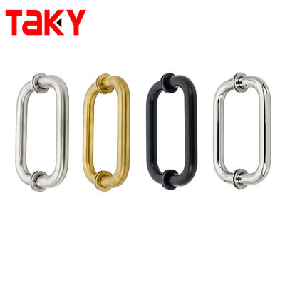 1.0mm espesor de tubería de acero inoxidable tipo D porta de vidrio de tira de la manija para hotel sala de ducha