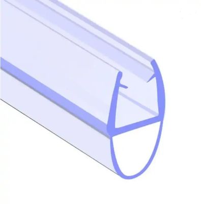 6-12 mm de cristal transparente puerta de ducha barrido tiras a prueba de agua con función de elevación larga