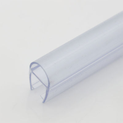 6-12 mm de cristal transparente puerta de ducha barrido tiras a prueba de agua con función de elevación larga