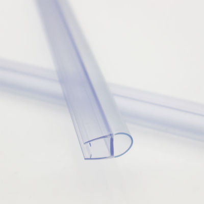 6-12 mm de cristal transparente puerta de ducha barrido tiras a prueba de agua con función de elevación larga