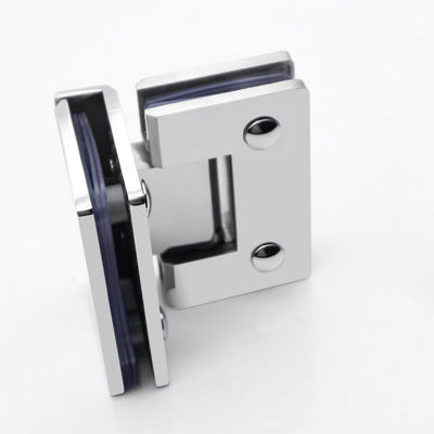 Clampada de bisagra de acero inoxidable de vidrio a vidrio Bisagra Ducha para vidrio para vidrio de 8-12 mm