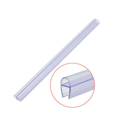 Pvc impermeable de forma D de vidrio de la puerta de la ducha correa de sellado para más de 1200 mm tamaño de la puerta